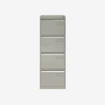 Bisley Volume Filer Goose Grey 4 Drawer