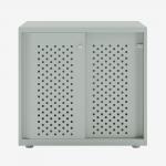 Bisley Glide with perforated doors Bisley Silver