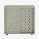 Bisley Glide with perforated doors Goose Grey