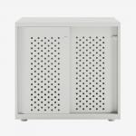 Bisley Glide with perforated doors Light Grey