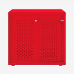 Bisley Glide with perforated doors Cardinal Red
