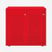 Bisley Glide with perforated doors Cardinal Red
