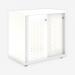 Bisley Glide with perforated doors Traffic White