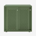 Bisley Glide with perforated doors Olive Green
