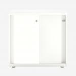 Bisley Glide with plain doors Traffic White