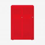 Bisley Glide with perforated doors Cardinal Red