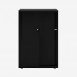 Bisley Glide with plain doors Black