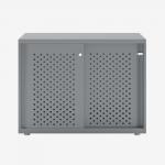 Bisley Glide with perforated doors Bisley Silver