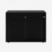 Bisley Glide with perforated doors Black