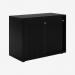 Bisley Glide with perforated doors Black