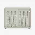 Bisley Glide with perforated doors Light Grey