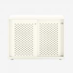 Bisley Glide with perforated doors Traffic White