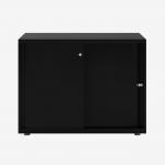 Bisley Glide with plain doors Black