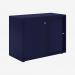 Bisley Glide with plain doors Oxford Blue