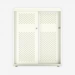Bisley Glide with perforated doors Chalk