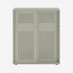 Bisley Glide with perforated doors Goose Grey