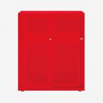 Bisley Glide with perforated doors Cardinal Red