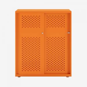 Bisley Glide with perforated doors Bisley Orange