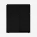 Bisley Glide with plain doors Black