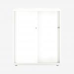Bisley Glide with plain doors Traffic White