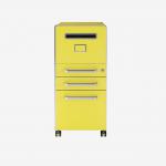 Bisley Bite 3 drawers Yellow 3 Drawer