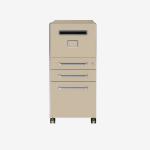 Bisley Bite 3 drawers Natural Canvas 3 Drawer