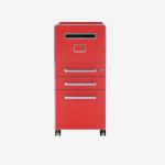 Bisley Bite 3 drawers Cardinal Red 3 Drawer