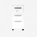 Bisley Bite 2 drawers Traffic White 2 Drawer