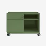 Bisley Caddy Olive Green 2 Drawer