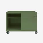 Bisley Caddy Olive Green 2 Drawer