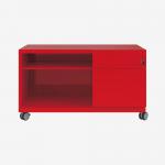 Bisley Caddy Cardinal Red 2 Drawer
