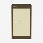 Bisley CLK Locker Cube, Slimline Coffee Cream