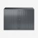 Bisley 1000mm Wide EuroTambour Unit (695mm) (1 shelf) Anthracite Grey