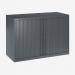 Bisley 1000mm Wide EuroTambour Unit (695mm) (1 shelf) Anthracite Grey