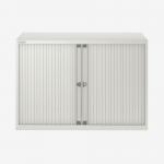 Bisley 1000mm Wide EuroTambour Unit (695mm) (1 shelf) Chalk