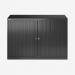 Bisley 1000mm Wide EuroTambour Unit (695mm) (1 shelf) Black