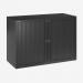 Bisley 1000mm Wide EuroTambour Unit (695mm) (1 shelf) Black