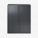 Bisley 1000mm Wide EuroTambour Unit (1181mm) (2 shelves) Anthracite Grey