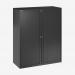 Bisley 1000mm Wide EuroTambour Unit (1181mm) (2 shelves) Black