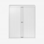 Bisley 1000mm Wide EuroTambour Unit (1181mm) (2 shelves) Traffic White
