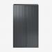 Bisley 1000mm Wide EuroTambour Unit (1637mm) (3 shelves) Anthracite Grey