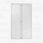 Bisley 1000mm Wide EuroTambour Unit (1637mm) (3 shelves) Traffic White
