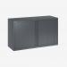 Bisley 1200mm Wide EuroTambour Unit (695mm) (1 shelf) Anthracite Grey