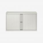 Bisley 1200mm Wide EuroTambour Unit (695mm) (1 shelf) Chalk
