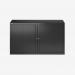 Bisley 1200mm Wide EuroTambour Unit (695mm) (1 shelf) Black