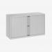 Bisley 1200mm Wide EuroTambour Unit (695mm) (1 shelf) Light Grey