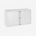 Bisley 1200mm Wide EuroTambour Unit (695mm) (1 shelf) Traffic White