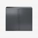 Bisley 1200mm Wide EuroTambour Unit (1030mm) (2 shelves) Anthracite Grey