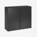Bisley 1200mm Wide EuroTambour Unit (1030mm) (2 shelves) Black