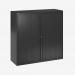 Bisley 1200mm Wide EuroTambour Unit (1181mm) (2 shelves) Black